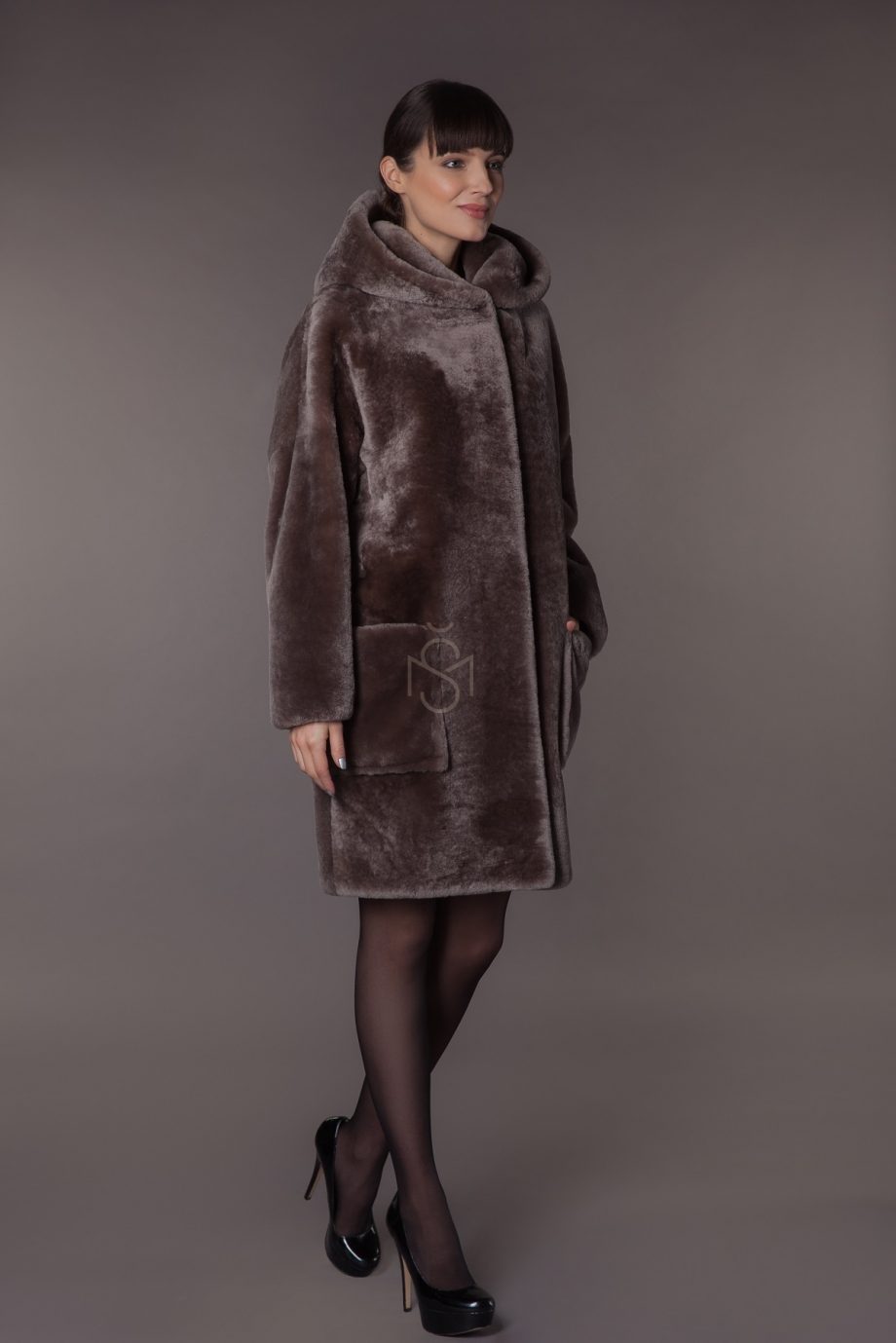 Mouton sheepskin coat