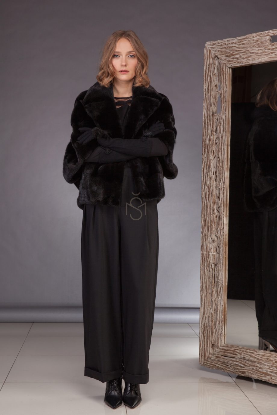 Mink fur coat_short_made by SILTA MADA fur studio in Vilnius