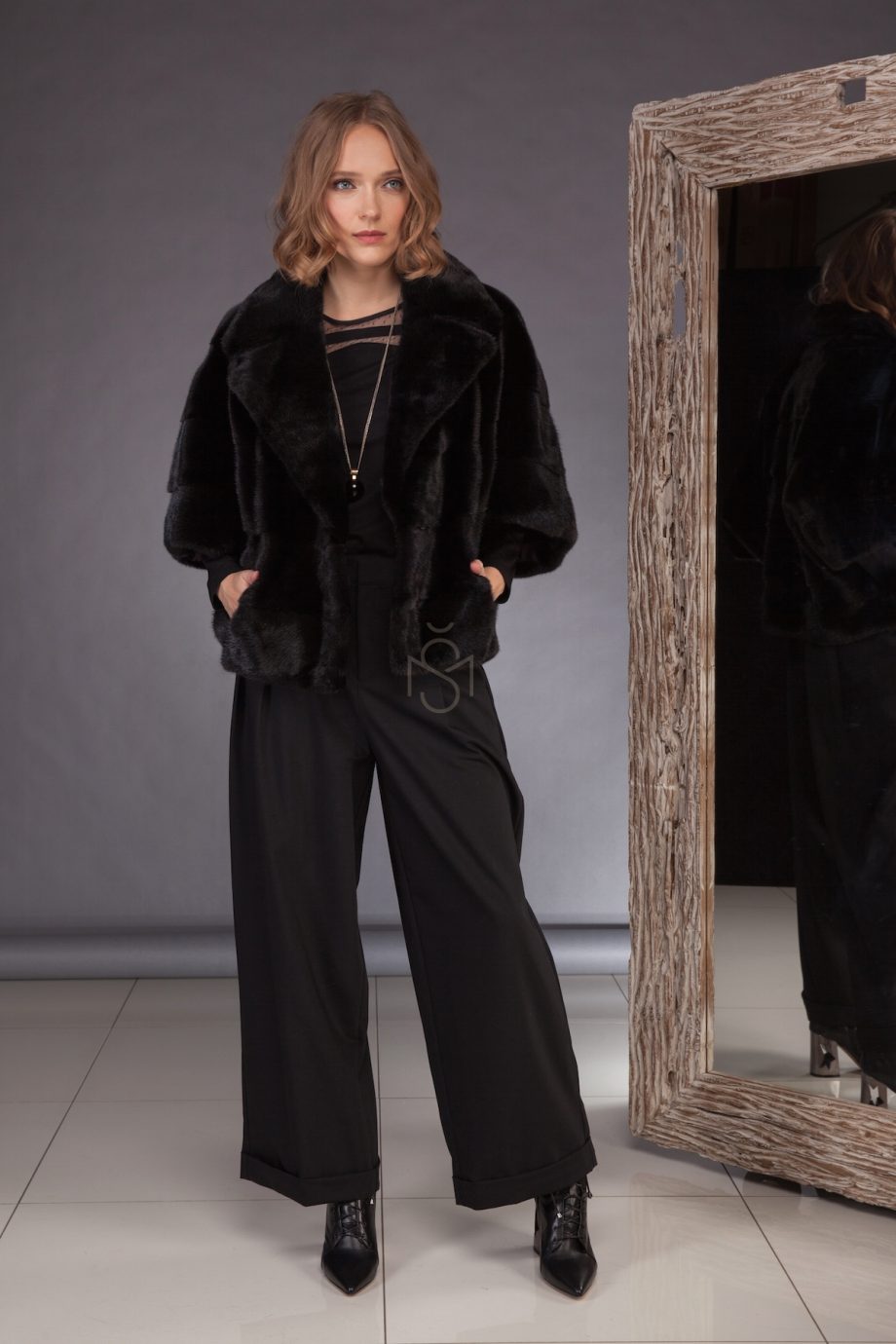 Mink fur coat_short_made by SILTA MADA fur studio in Vilnius